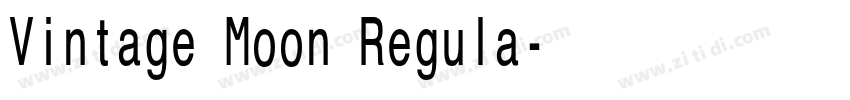 Vintage Moon Regula字体转换